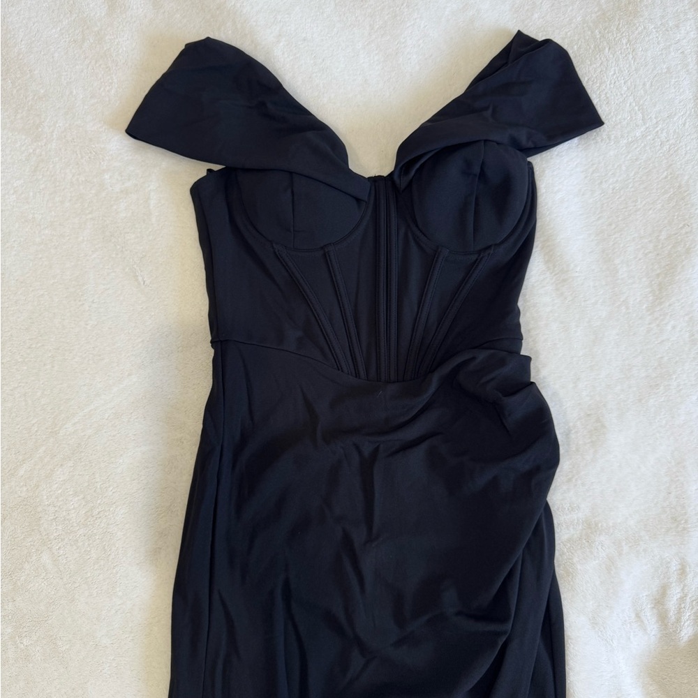 Elegant Black Off-Shoulder Dress